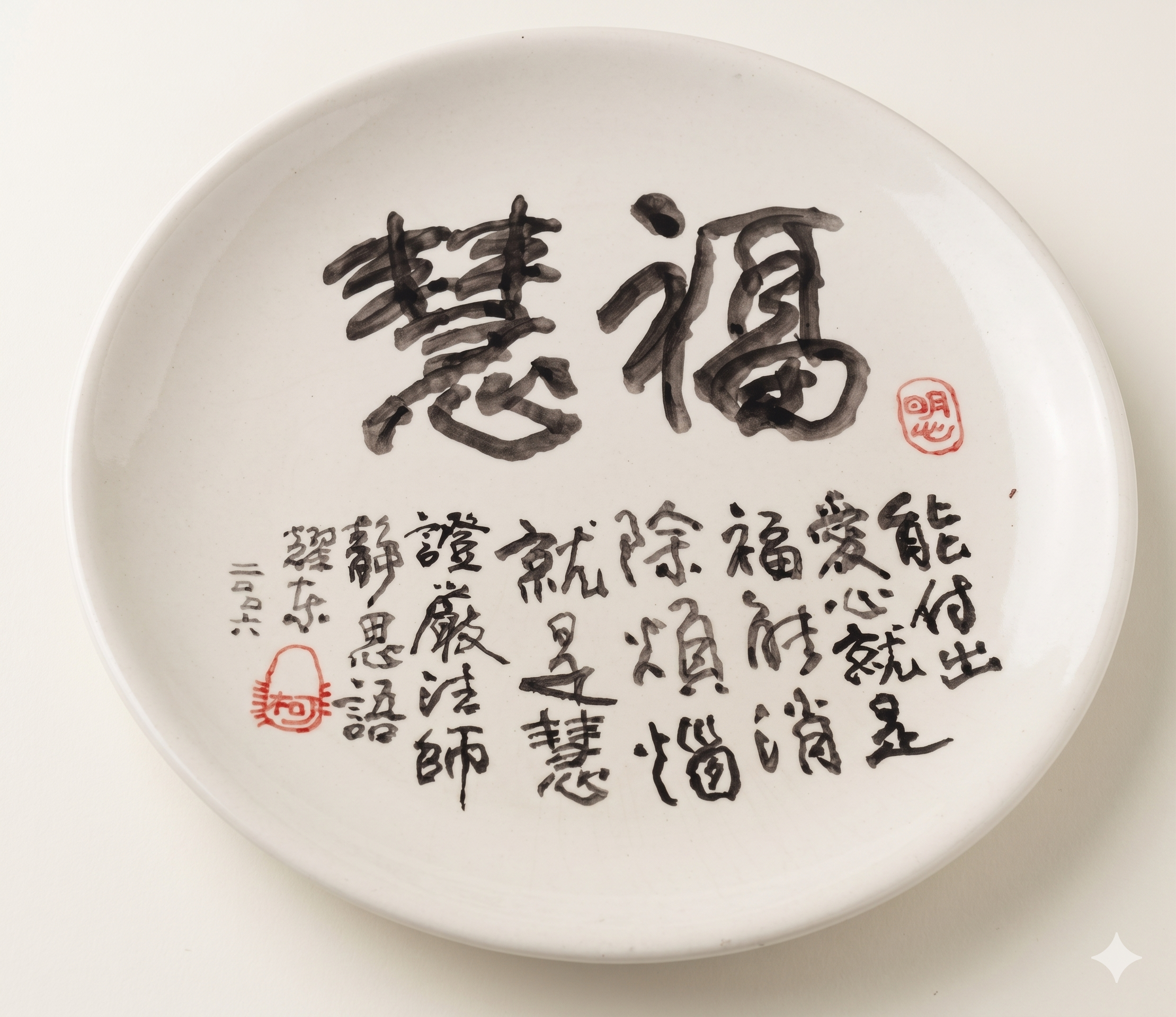 福慧墨寶圓盤
